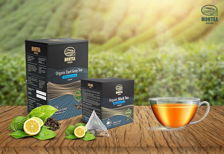 ორგანული შავი ჩაი ბერგამოტით